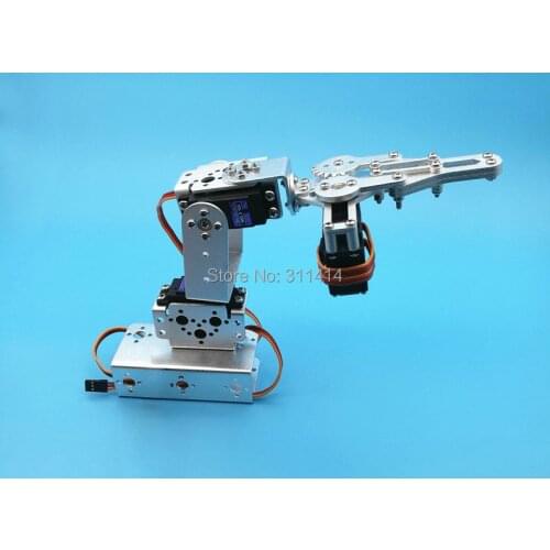 1set 3 Dof Mechanical Arm Clamp Claw Mount Kit For Remote Control Smart Robot DIY Model Promotion