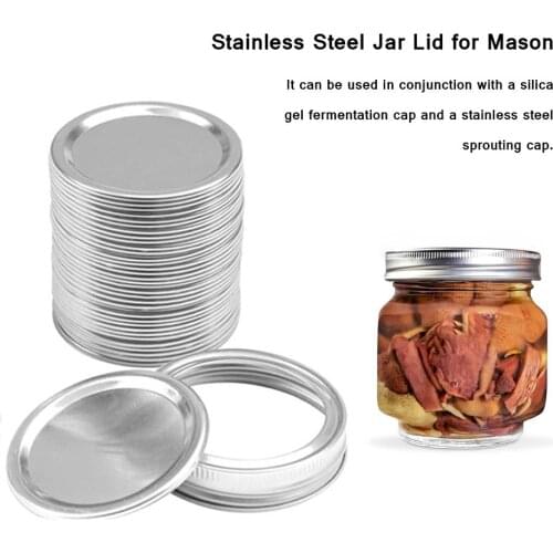 24pcs Mason Jar Lids And Band Tinplate Cup Lid For Width Mouth Mason Cannings Leakproof Storage Bottle Caps Cover 70/86mm