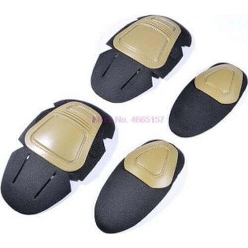 By dhl or ems 50sets new KNEE& ELBOW PADS Protector For Paintball Airsoft Combat G3 Protective Uniform Pants 4Pcs/set In CS game