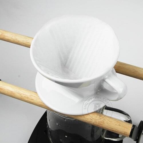 American Dripper Coffee Filter Ceramics Portafilter Coffee Machine Cafetera Accessories Coffeeware Caffitaly Barista Tool ED50CF