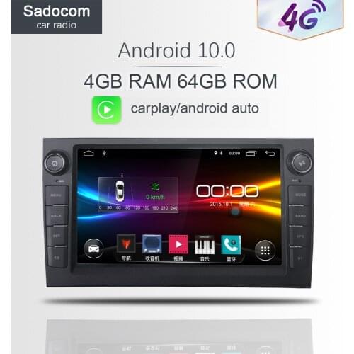 Carplay 8" DSP 4G LTE Android 10.0 Car DVD player 64GB 4GB autoradio For AUDI A4 (2002-2007) SEAT EXEO (2009-2012) S4 RS4 8E