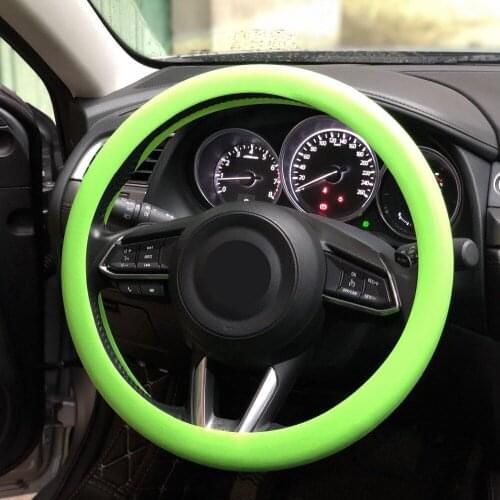 Car Soft Silicon Steering Wheel Cover For UAZ 31512 3153 3159 3162 Simbir 469 Hunter Patriot