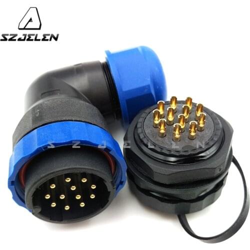 D28TA-ZM, waterproof connector 12 pin, IP67, LED wire Panel Mount connectors, Electrical equipment power connector plug socket