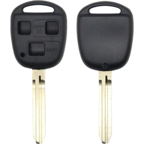 DAKATU Remote Car Key Shell Case 2/3 BTN For Toyota Yaris Prado Tarago Camry Corolla TOY43 Blade