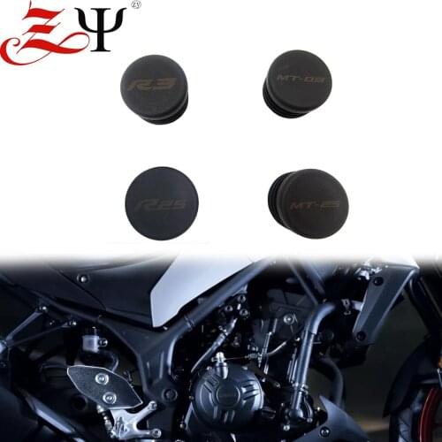 Frame Hole Caps For YAMAHA YZF R25 R3 MT-25 MT-03 2014-202 Motorcycle Carved Decorative Cover Plug YZFR25 YZFR3 MT25 MT03