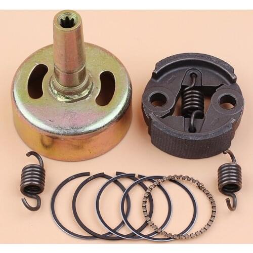 7 Teeth Clutch Drum Pinion Spring Piston Rings Kit For Honda GX25 GX25N GX25NT GX25T HHT25S Gas Small Engine Motor Brushcutter
