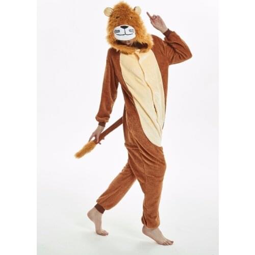New lion tiger Kigurumi Adult Pyjamas Cosplay costume Onesie Sleepwear Homewear Unisex Pajamas Party Clothing Women Man child