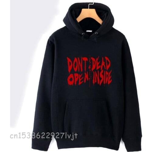The walking dead don't open dead inside couple Clothes boys man male Autumn Winter fleece Hoodies