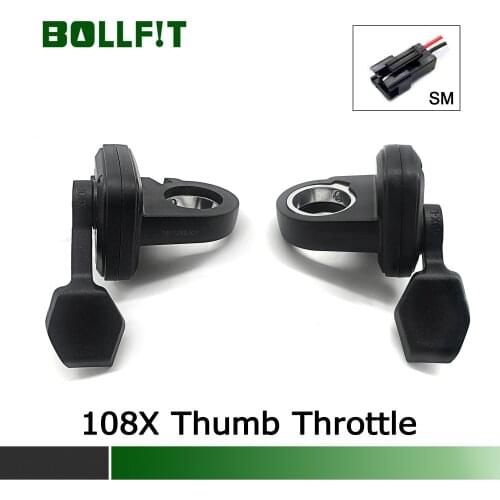 BOOFIT Plastic Finger Thumb Throttle Ebike Thumb Throttle Left Right Hand 24V 36V 48V 72V For Electric Bike conversion Kit
