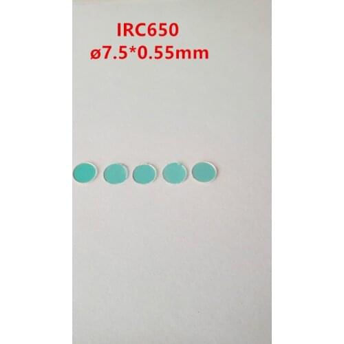 7.5*0.55Mm Infrared Cut Absorption Filter Irc650 Visible Light Transmission Through Uv Ir Cut