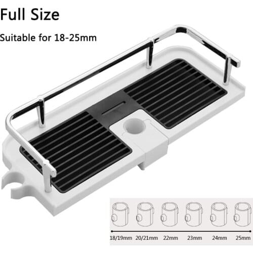 Bathroom Shelves Shower Storage Rack Organizer Shampoo Tray Single Tier Lifting Rod Shower Head Holder Bathroom Accessories