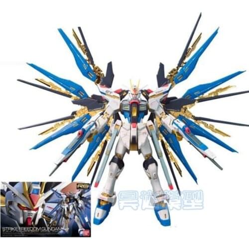 RG 14 1/144 SEED Strike Freedom Assembly Action Figureals Brinquedos Model Robot Mobile Suit Kids Toys