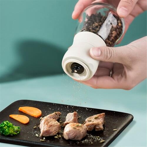 Manual Salt Pepper Mill Grinder Seasoning Bottle Spice Grinding Containers Adjustable Mill Shakers High Quality Kitchen Gadgets