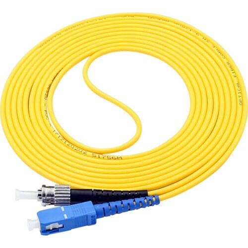 SC/ UPC-ST /UPC Fiber Optic Patch Cord Simplex Single Mode Cord Diameter 3mm Length 1M 2M 3M or Accept Customization
