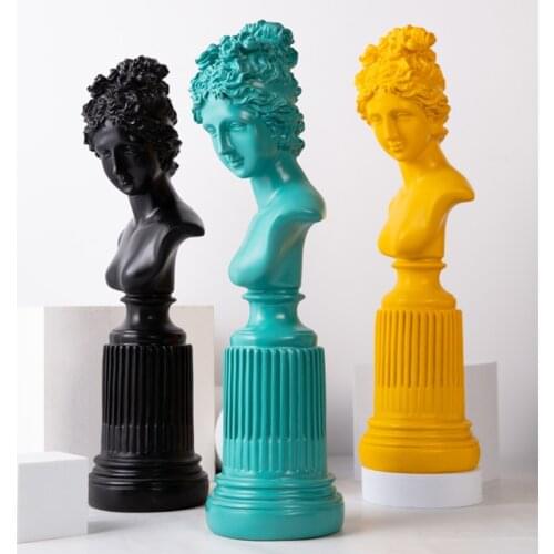 Nordic Resin Goddess Statues Sculptures Figurines Interior Greek Mythology Home Decoration Accessories TV Cabinet Ornaments Gift