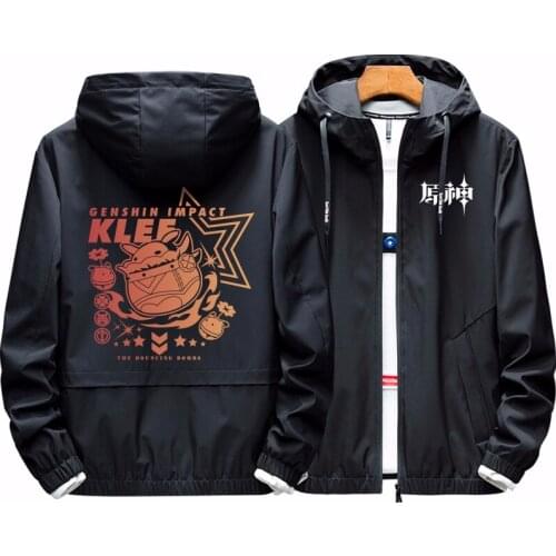 Anime Game Genshin Impact Thin Coat Cosplay Costume Klee Venti Keqing Liyue Mens and Womens Autumn and Winter Sweater Unisex