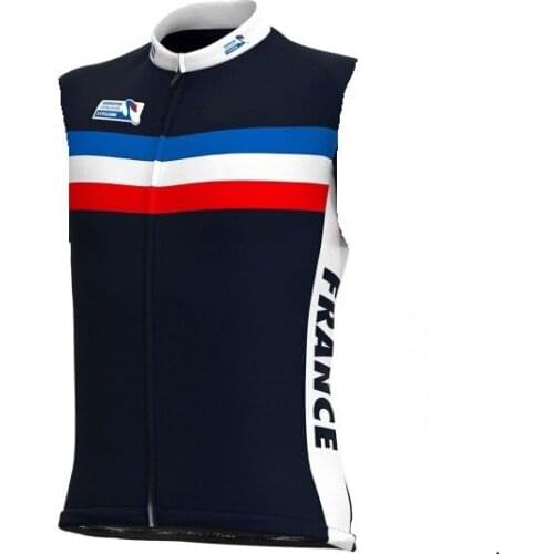 WINDSTOPPER WINDPROOF 2020 FRANCE NATIONAL TEAM ONLY CYCLING GILET SLEEVLESS VEST JERSEY WEAR ROPA CICLISMO