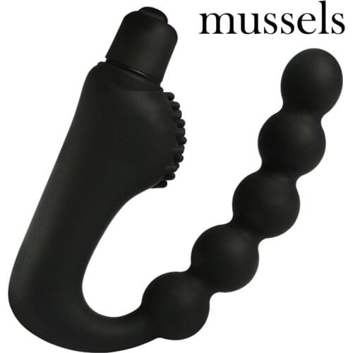 Mussels Vibrating Anal Plug Prostate Massager Anal Vibrator Anal Beads Butt Plug Vibrator Sex Toys for Men Woman Gay Sex Product