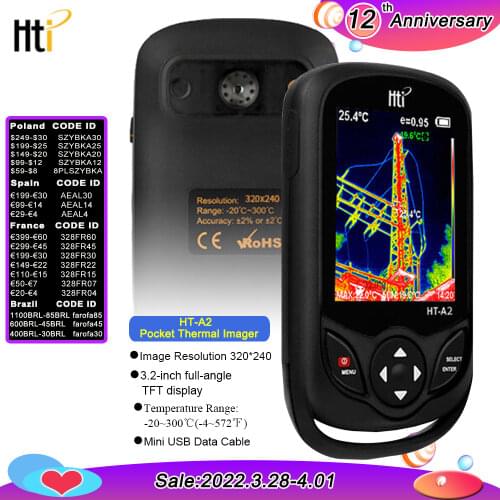 XEAST 2020 Handheld TFT Digital display Thermal Infrared Imager Camera 320*240 in stock HT-A2 upgrade for Outdoor Hunting Fast