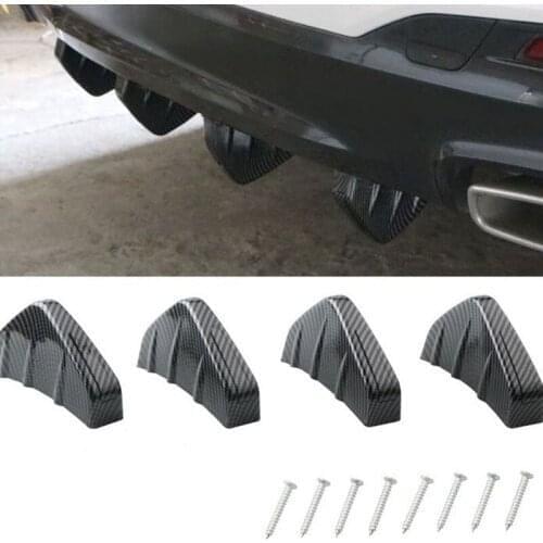 GM Carbon Fiber Rear Spoiler Car Rear Bumper Lip Biffuser for Volkswagen VW Polo Golf 4 6 5 7 Jetta MK5 MK6 POLO