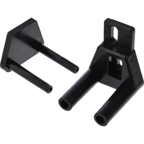 1pcs Black Door Bottom Guide For Sliding Barn Door Guide Wall Stay Roller Guide Hardware Accessory With Screws