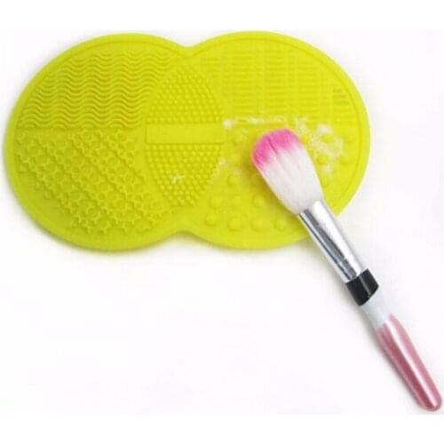 1PC New Fashion Silicone Brush Cleaner Mat Washing Tools For Eyebrow Brushes Makeup Cleaner Brush Cleaning Pad 16.8*0.8cm 1