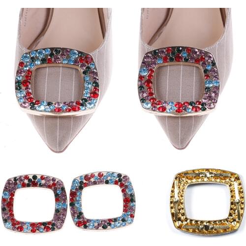 1PCS Crystal Shoe Clip Decoration Rhinestone Clip Buckle Faux Pearl Shoe Clips Decorative Accessories Bridal Shoes