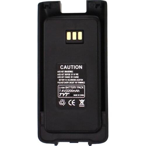 100% Original Li ion Battery 7.4V 2200mah for TYT MD-UV390 Walkie Talkie MD-390 DMR Radio