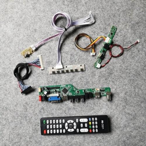 1920*1080 30-Pin For M215HGE/M230HGE/M236HGE/M270HGE LVDS universal display drive board kit WLDE 60Hz LCD screen VGA+USB+AV