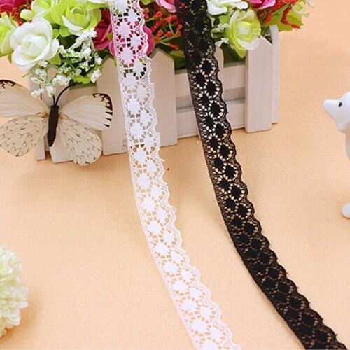 3 colors 10 yard (20mm) lace ribbon handicraft embroidery mesh lace trim fabric ribbon DIY sewing skirt accessories
