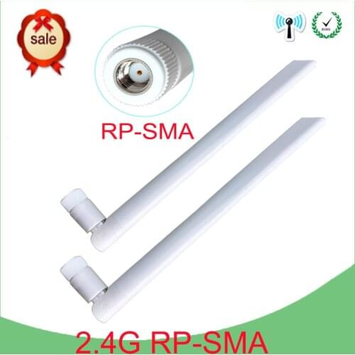 2.4GHz WiFi Antenna 5dBi Aerial RP-SMA Male Connector 2.4ghz antena 2.4G wi fi antenne For Wireless Router Wifi Booster