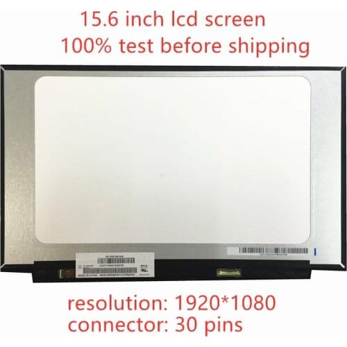 Free shipping 15.6 inch NV156FHM-N48 fit B156HAN02.2 B156HAN02.1 B156HAN02.3 N156HCA-EAB FHD 30 PINS Laptop LCD Screen Panel