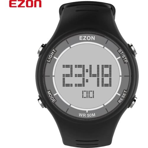 EZON Brand L008 Sport Watches Outdoor Digital Watches Fashion Leisure Ultra-thin Sports Watches 5ATM Waterproof Stopwatch Alarm