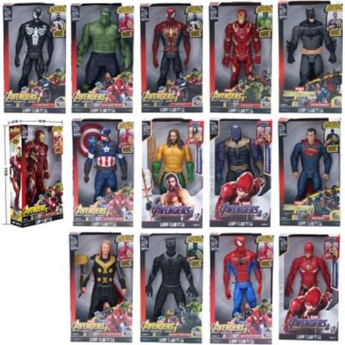 12" 30cm Marvel Super Heroes Avengers Thanos Black Panther Captain America Thor Iron Man Spiderman Hulkbuster Hulk Action Figure