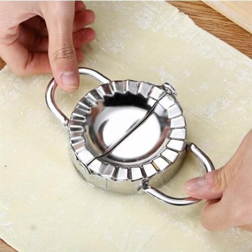 Dumpling Tools Jiaozi Maker Mould Eco-Friendly Pastry Stainless Steel Kitchen Tools Dough Cutter for Kitchen Making Tools