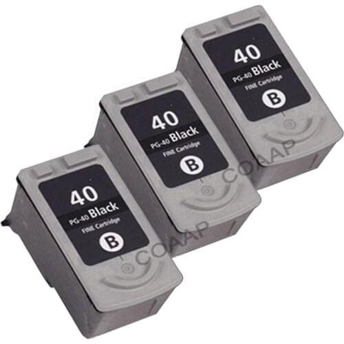 3x PG 40 Black ink cartridge PG40 for Compatible Canon Pixma MP150 ip2200 MX310 ip1800 ip1900 MX300 ip1700 Printer
