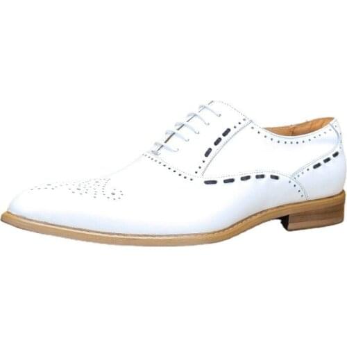 Men Flats Fashion High Quality Genuine Leather Shoes Men,Lace-Up Business Men Shoes,Men Dress Shoes,Summer Oxfords Spring Marry