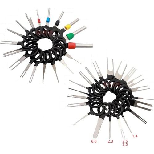 36pcs Car Terminal Removal Electrical Wiring Crimp Connector Pin Extractor Kit Car Electrico Repair Hand Tools