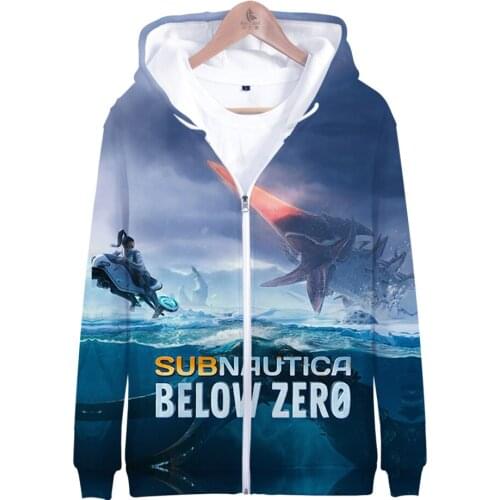 Subnautica Below Zero 3D printed autumn winter Holiday passionate style Men/Women Streetwear Style Zip Kawaii hooded