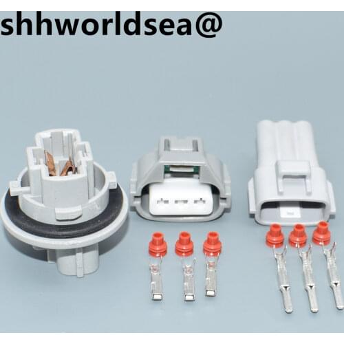 Shhworldsea 3 Pin Waterproof Female Auto Electrical Connector Car Plug Housing Socket For Toyota