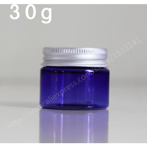 Hot sale 10pcs 30 G Blue Plastic Cream Jar, Plastic Jar For Cream, Leakproof Bottle Wholesale, Blue Cream Jar Wholesale