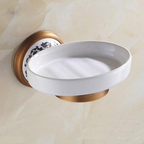 Modern bathroom Antique porcelain bronze finish brass Soap basket soap dish soap holder bathroom accessories, furniture
