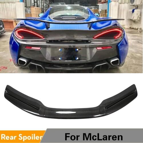 Rear Trunk Spoiler Boot Lip Wing Spoiler For McLaren 2015 - 2019 Carbon Fiber Rear Trunk Boot Lip Spoiler
