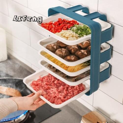 Dish rack kichen organizer Chopping vegetables hanging rack cocina The kitchen is received Prepare storage rack before meal