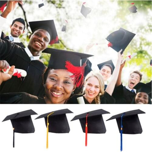 College Adjustable Bachelor Hat Graduation Cap Adult Children Universal Graduation Cap Fast Shipping