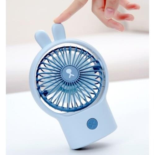 Quiet portable usb charging large wind shaking head air conditioning desk small electric fan J03