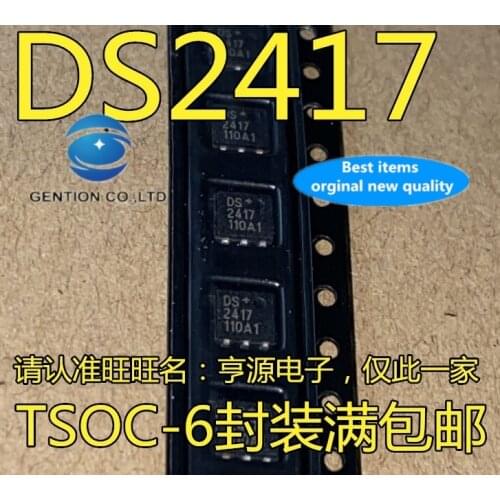 10PCS DS2417P DS2417 TSOC-6 real-time clock RTC binary counter in stock 100% new and original