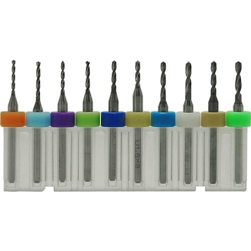 10pcs/lot CNC Engraving Tools PCB Milling Knife 0.30/0.40/0.50/0.60/0.50/0.60/0.90/1.00/1.10/1.20 for CNC Router