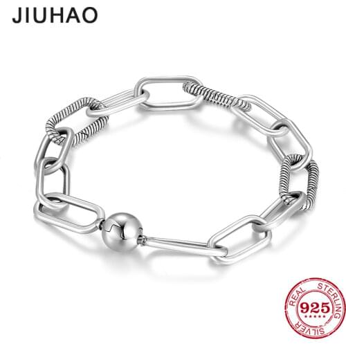 2021 Round Connection Chain Bracelet Authentic 100% 925 Sterling Silver for Women Luxury Jewelry Personalized Ring Bracelets
