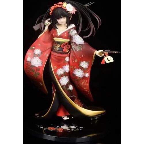 23cm Anime DATE A LIVE tokisaki kurumi kimono Action Figure PVC Anime Figure Model Toys FigureS Collection Doll Gift